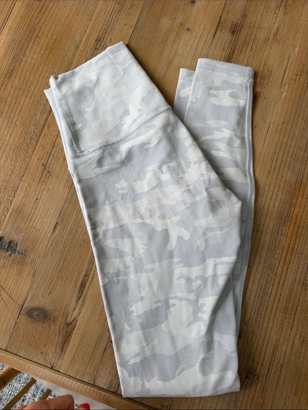 Lululemon Light Gray & White Camo Leggings